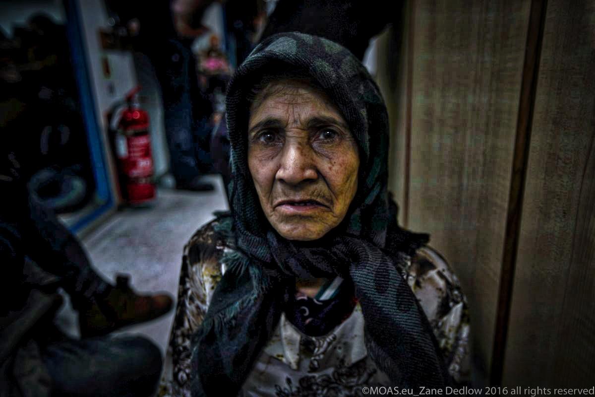 An Old Syrian Womans Trip Across Rough Seas Moas