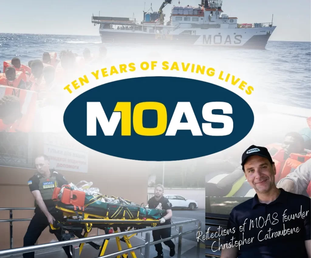 Vom Mittelmeer bis zur Ukraine: MOAS feiert 10 Jahre Impact und Innovation