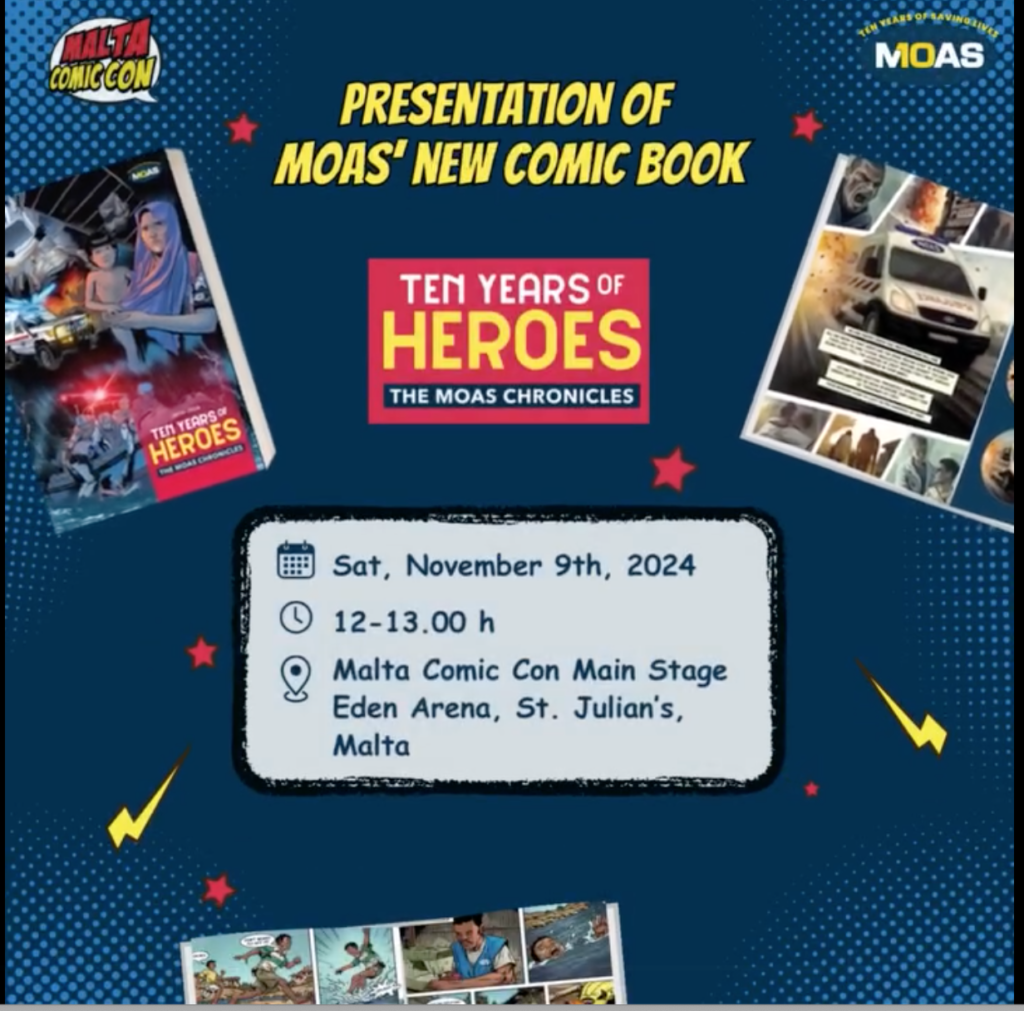 MOAS Unveils Its New Comic Book at Malta Comic Con